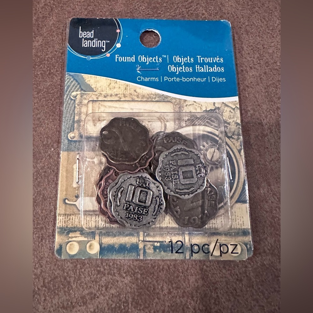 Bead Landing Found Objects Coin Charms